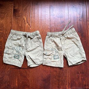 TWIN BUNDLE - 2 iDO Khaki Shorts in Cargo Style